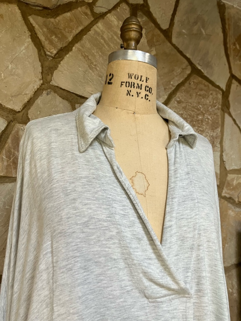 We the Free (Free People brand) Light Gray Women’s Blouse